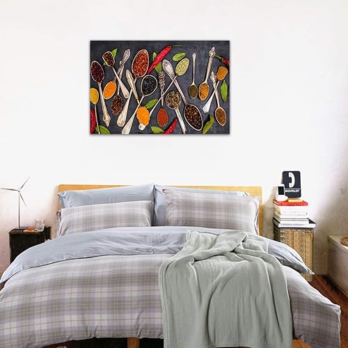 Vista 243 de Arte de decoración de pared para comedor, cocina, cocina, comedor, especias, verduras, cocina, comedor, decoración de pared, pintura artística