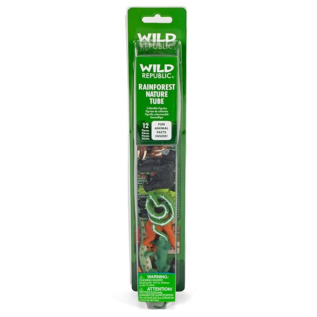 Foto 3 de 5 de WILDREPUBLIC- Wild Republic, Tubo Figuras variadas en plastico 35cm (12755), Multicolor 1)