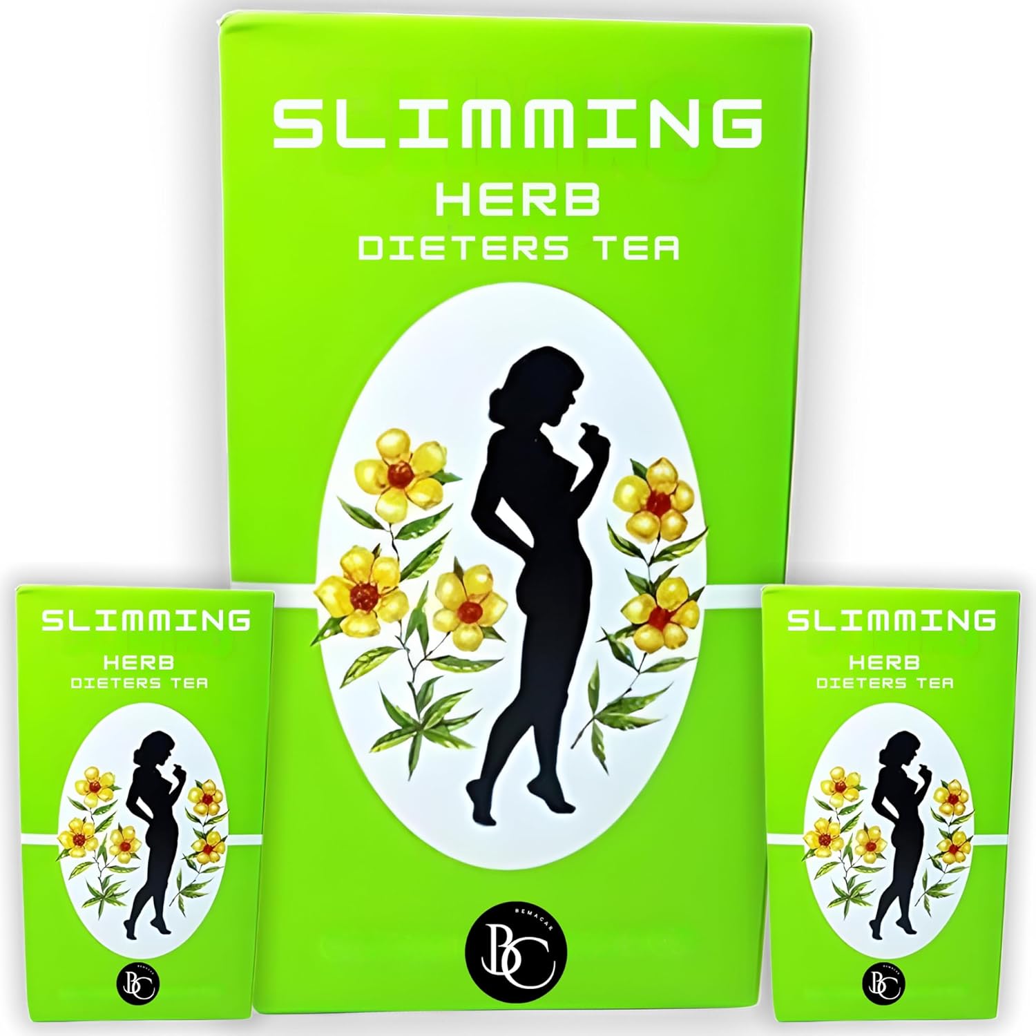 50 SLIMMING TEA BAGS – Extra Strong for Weight Loss – Detox Cleanse, Fat Loss, & Belly Fat Burner – Chinese Herbal Green Tea – Dieters Tea for Weight Loss
