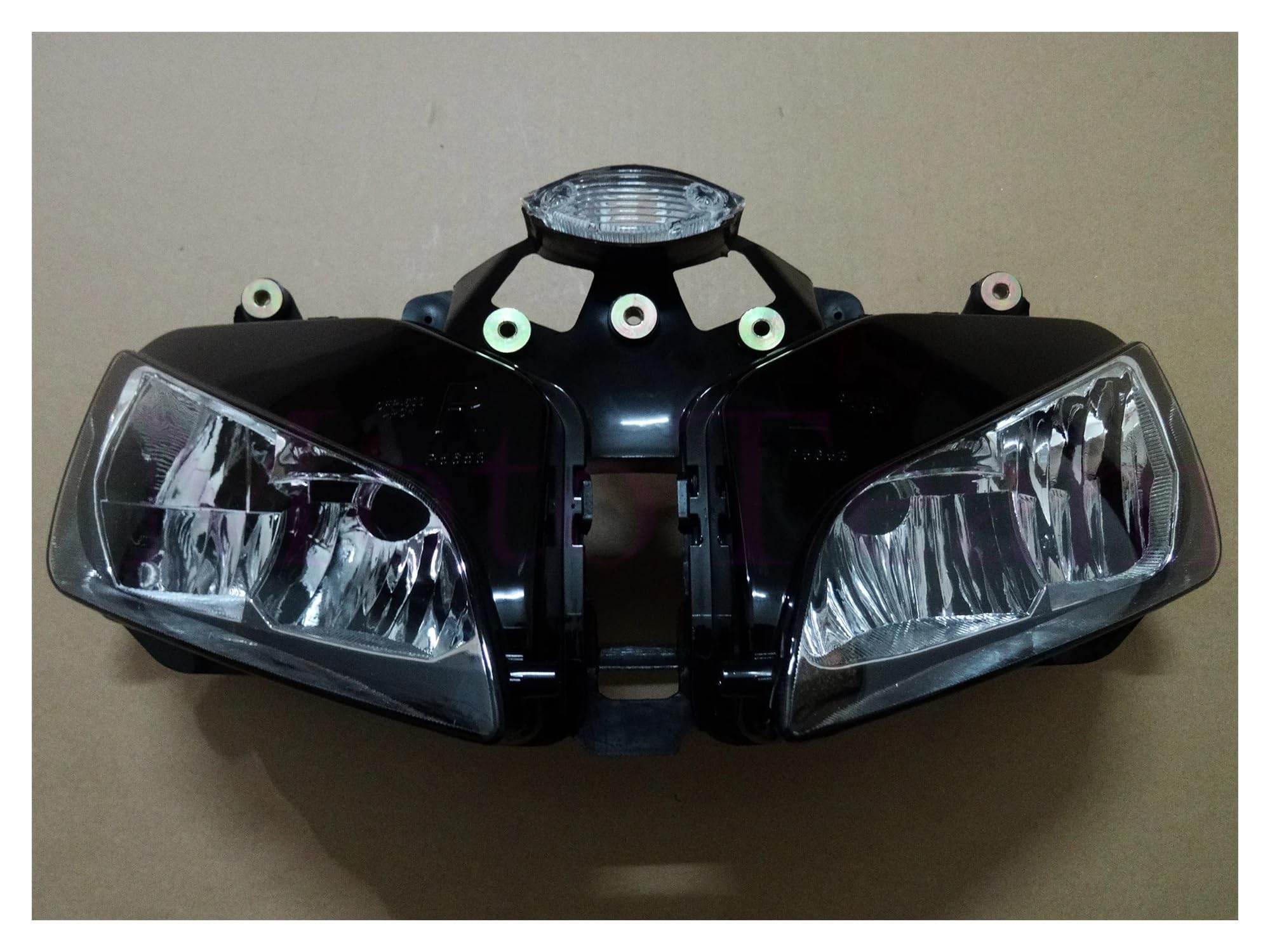 Phare assemblage CBR600RR 2003-2006 avec boîtier argenté pour éclairage optimal