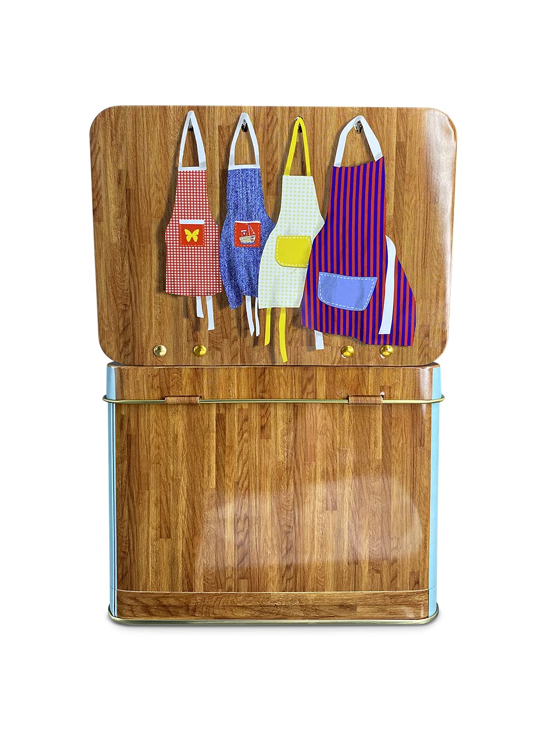 Scatola per biscotti in metallo, stile retrò, per forno, circa 14,5 x 10 x 10,5 cm