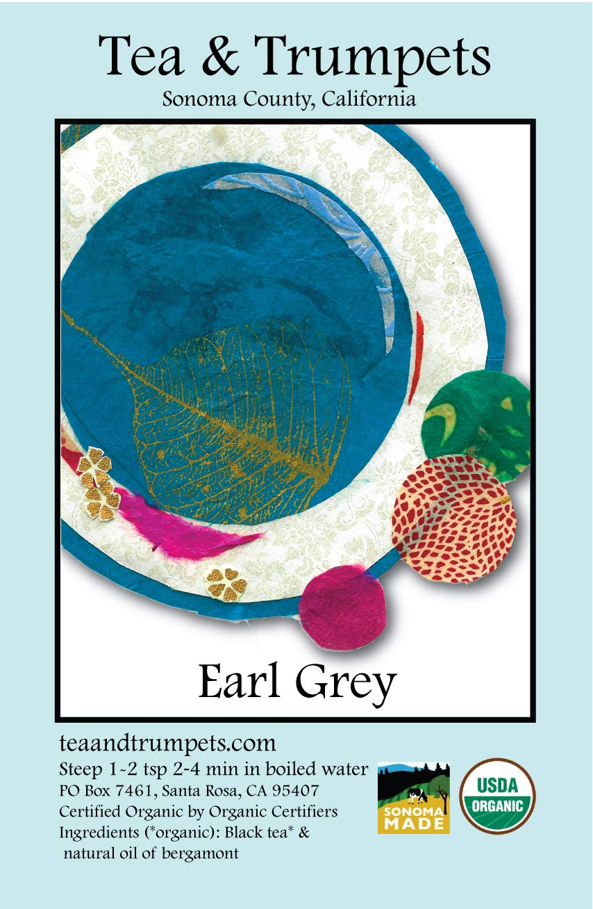 Earl Grey Tea Loose Leaf Organic Tea Bulk - Tea & Trumpets 1 LB (16 oz)