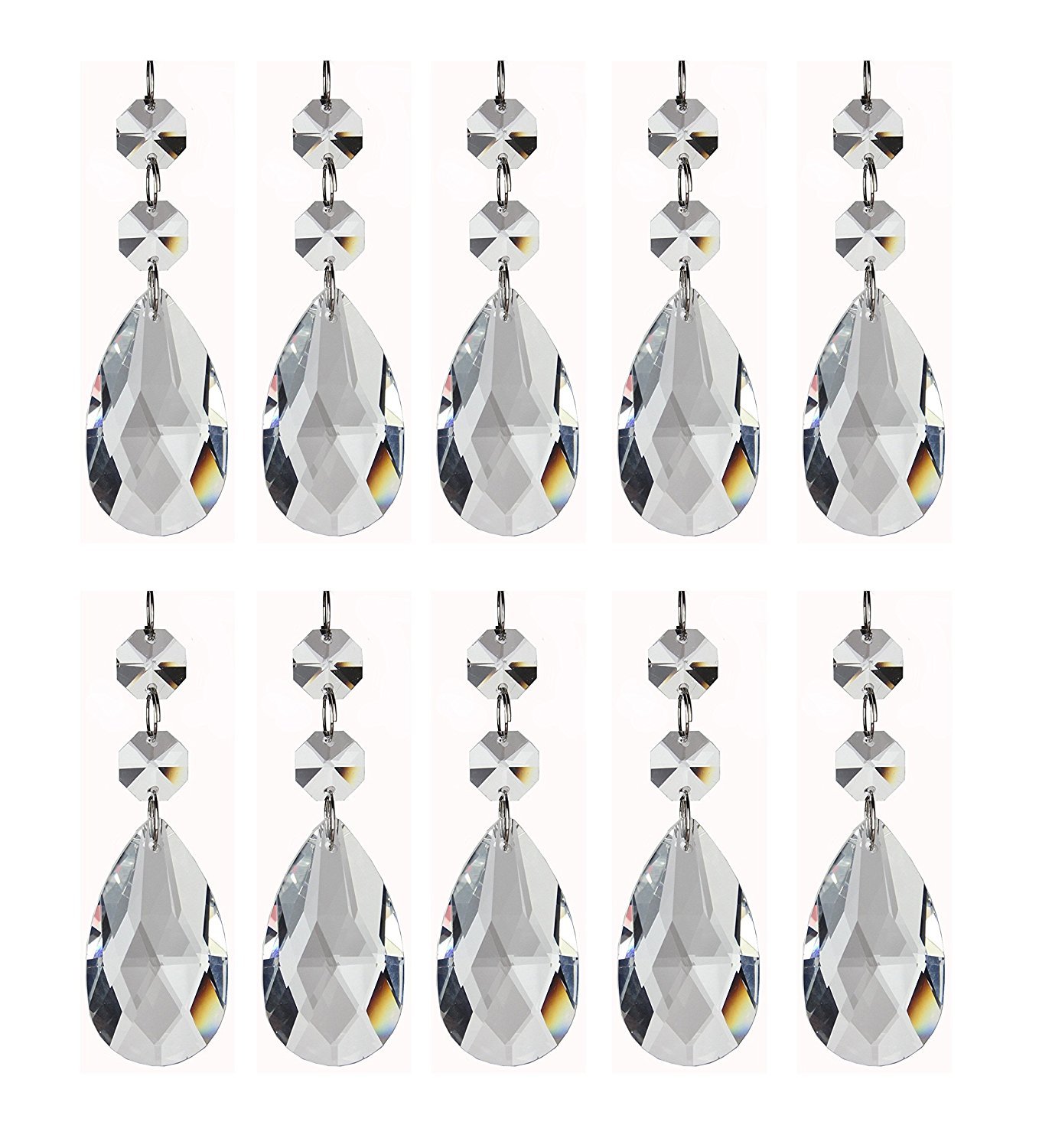Pendentifs en forme de goutte de cristal pour embellir votre maison et vos tables de fête