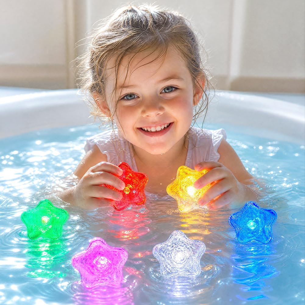 Kids Sensory Toys, 6PCS Bath Toys For Toddlers, Sensor Bath For Kids, Sensory Bath Toys For Children, Ice Cubes For Bath
