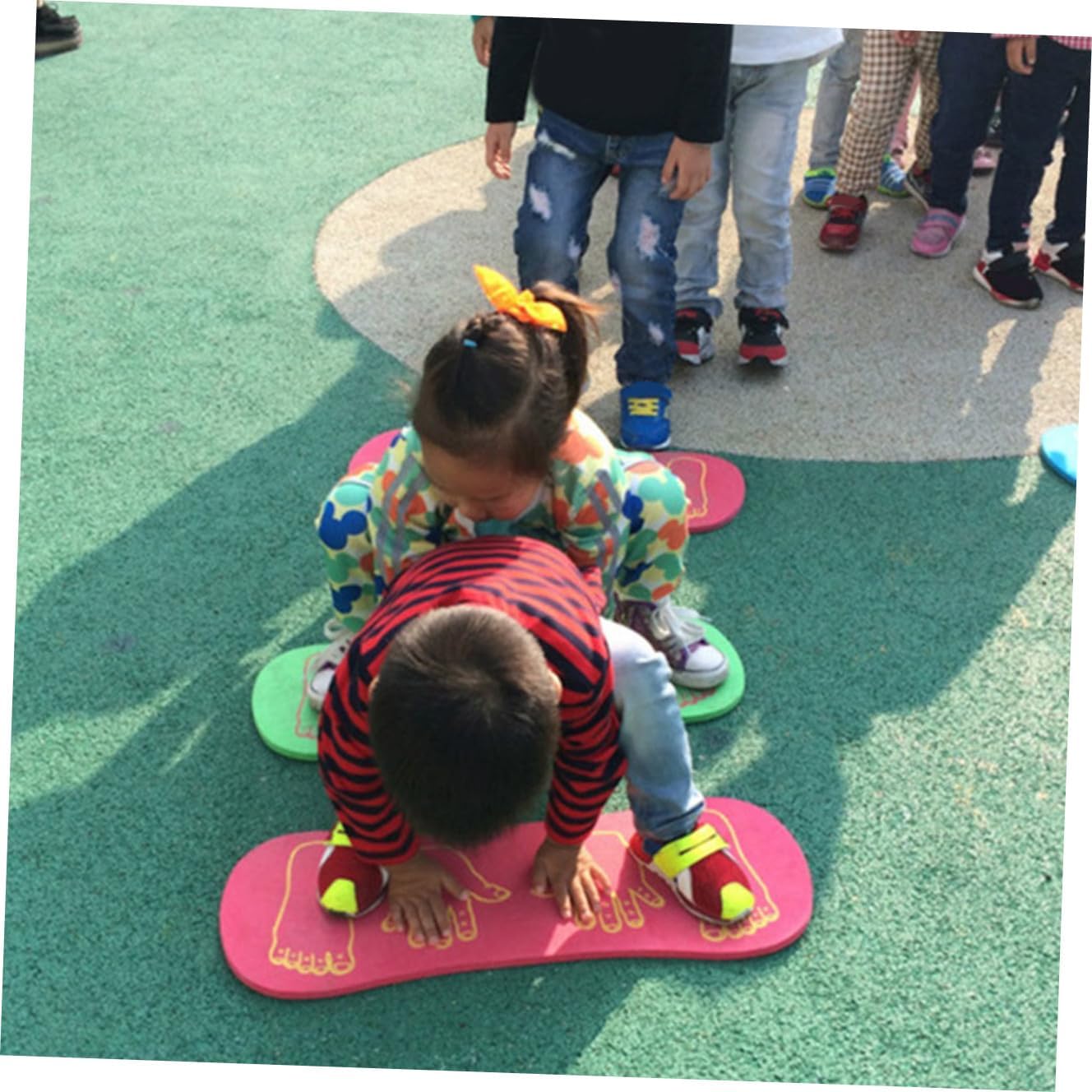 2Pcs Balanced Boards EVA Training for Hand-foot Coordination Exercise Non-slip Plaything for Indoor Outdoor Sensory Development