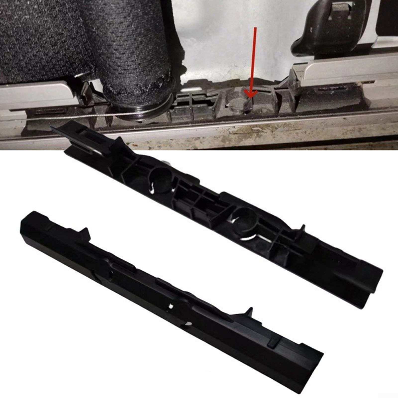 Support fixe noir pour volet roulant pour Mini F54 F55 F56 F60 2015-2020, matériau ABS résistant à l'usure