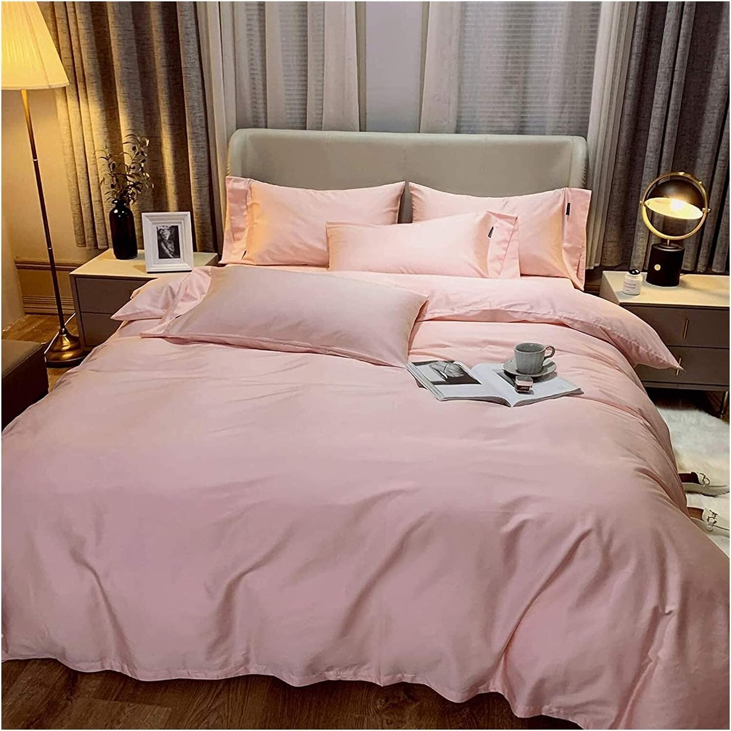 Button Quilt Cover Double Bedding Set 