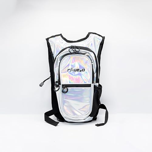 Miniatura 8 de Mochila de hidratación antirrobo para rave  Mochila de agua aislada de 1.5 litros para raves, festivales, senderismo, correr, paquete de hidratación