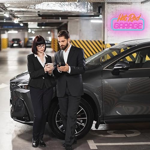 Miniatura 6 de Hot Rod - Letrero de neón para decoración de pared, luz de neón de garaje, luz de neón LED de estacionamiento, luz de neón LED colorida para