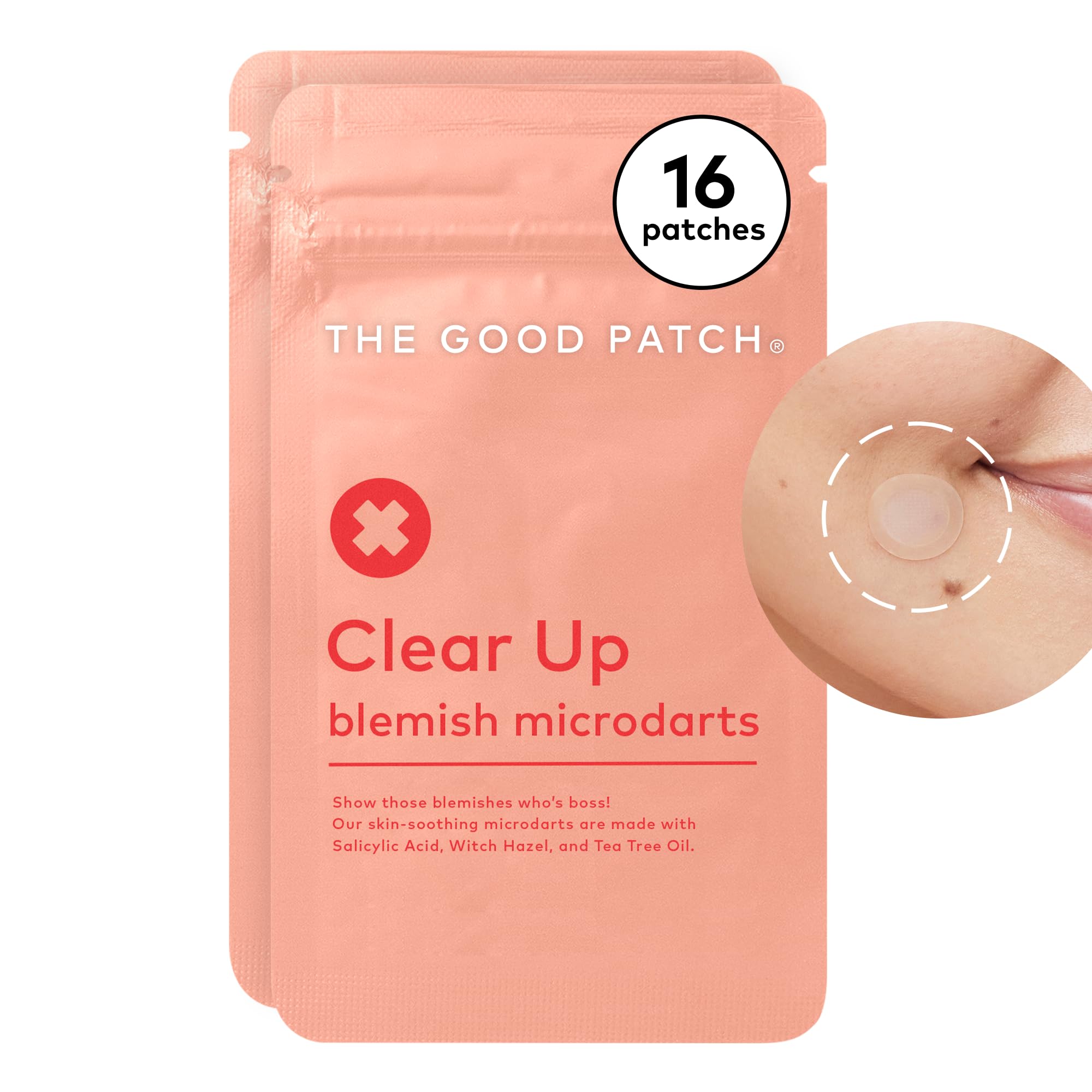 The Good Patch Clear Up Microdart Blemish Patches Fast - Starts Working in 2 Hours Made with Salicylic