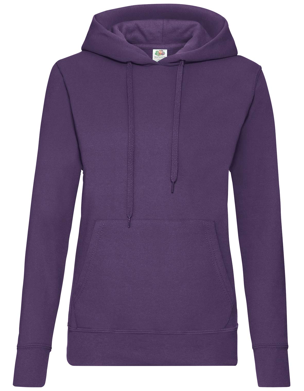 FRUIT OF THE LOOM Men's Pull-over Classic Hooded Sweat, Purple, M UK