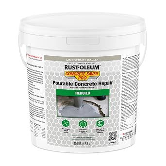 Rust-Oleum Concrete Saver Pro Pourable Concrete Repair, 10 lb, Limestone