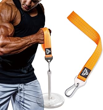 Heavy-Duty Arm Wrestling Training Strap for Pronation Strength with Stainless Steel Buckle and Metal Clips Wrist and Grip Strengthener
