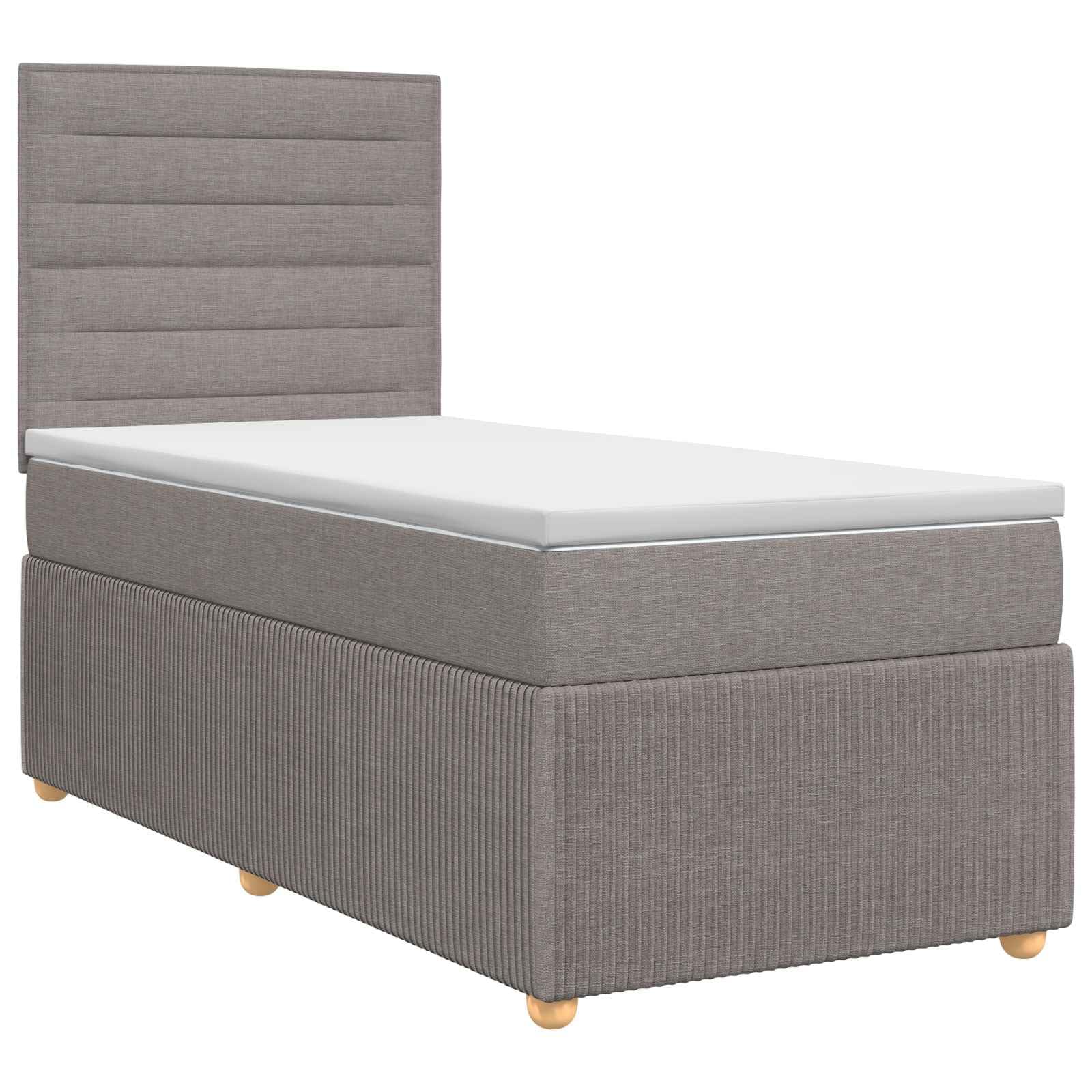 Lit boxspring avec Matelas Taupe 90 x 200 cm Tissu,Lits & Cadres de lit,3454302