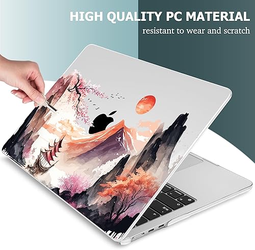Miniatura 3 de Compatible con MacBook Air de 15 pulgadas, modelo M2 Chip 2023 A2941, funda rígida con protector de pantalla + cubierta de teclado y tapón