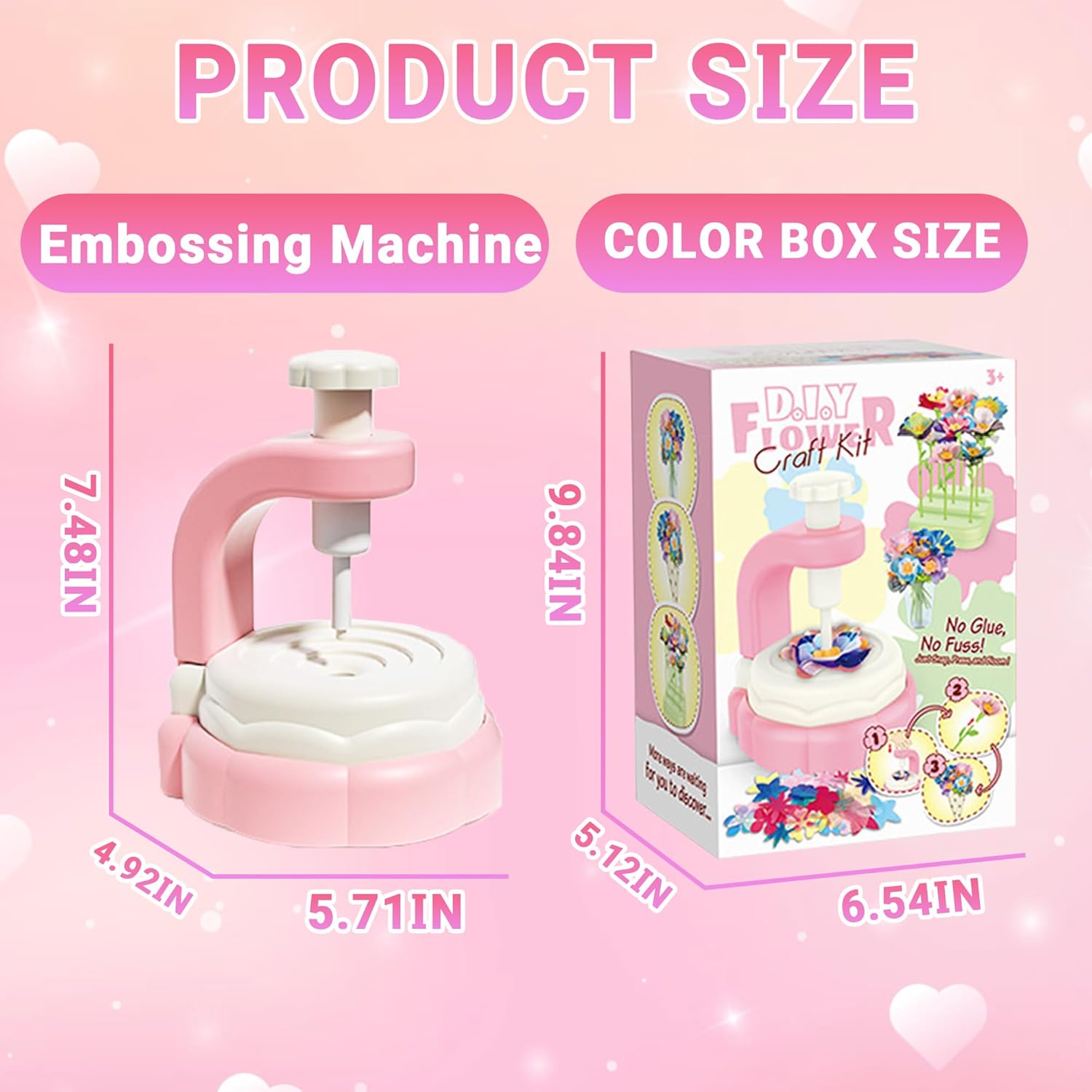 Flower Bouquet Craft Kit, DIY Arts and Crafts Toys for Kids 4-6-8, Poke Crafts for Girls, Make Your Own Bunch of Flowers, Arts and Crafts for 4 5 6 7 8 Years Old Girl Birthday Gift