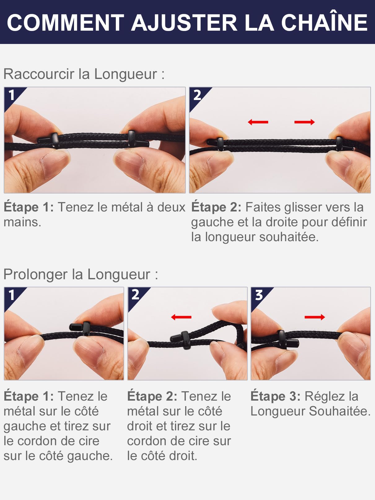 Bandmax Collier Rune Viking Homme/Noir, Pendentif Möbius de Triangle Inversé/Infini/Anneau avec Chaîne Cordon 2,5mm Réglable de 46cm à 76cm