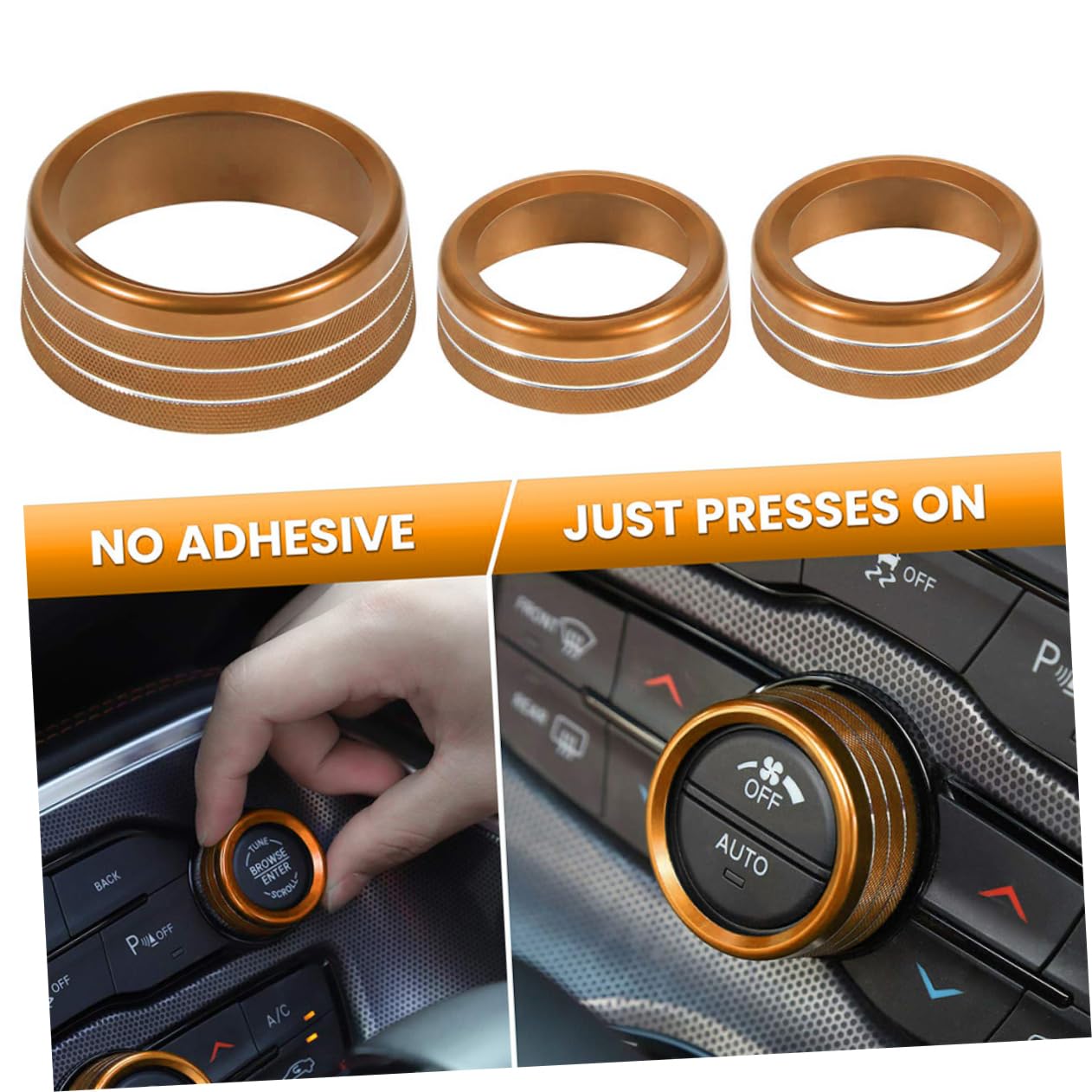 FAVOMOTO 12pcs Air Conditioning Knob Trim Covers for Scratch Design Fit for Control Panel Knobs