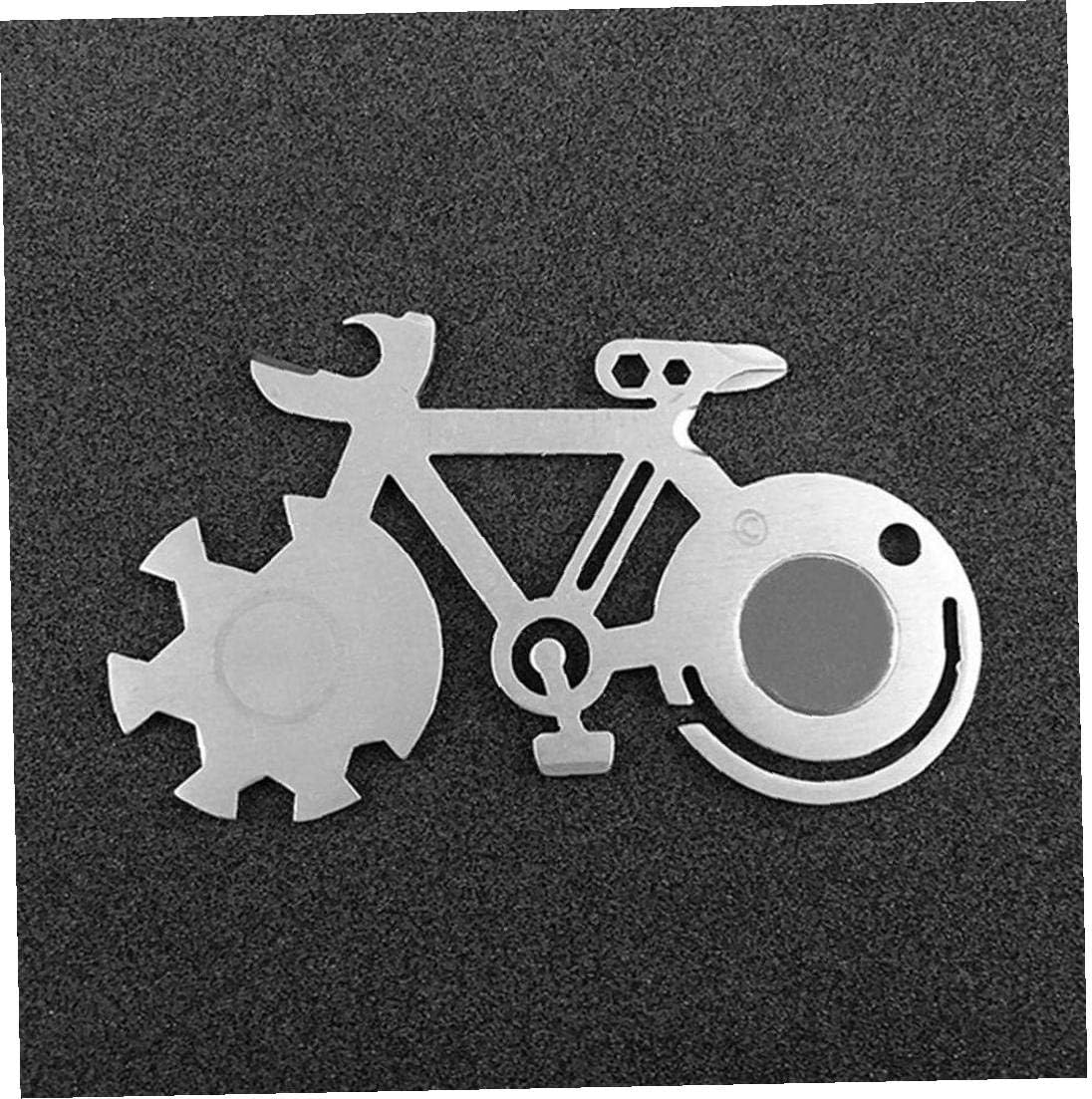 Lankater Pocket Bicycle Shape Multitool Card for Men Stocking Stuffers