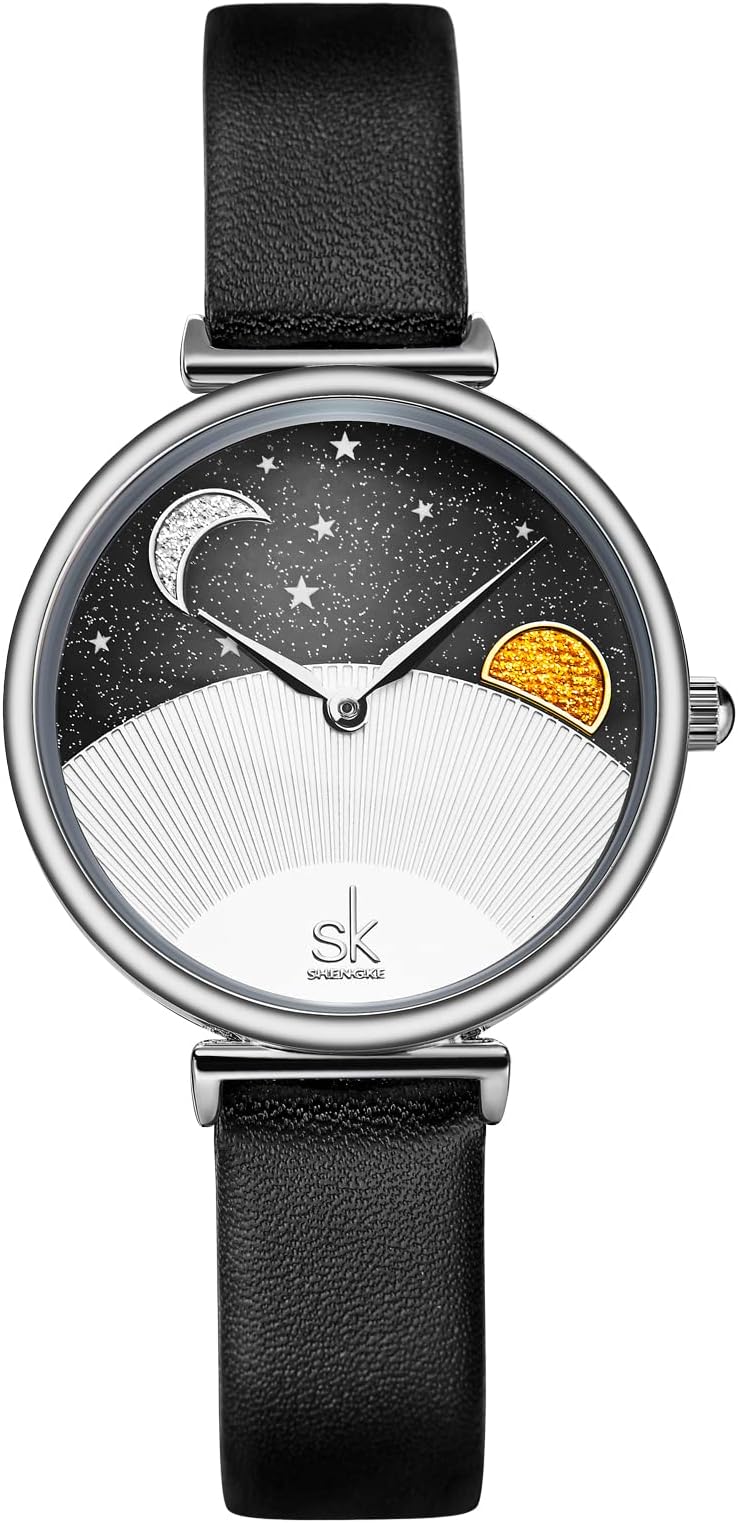 SHENGKECreative Watch Ultra-Thin Strap Casual Fashion Quartz Minimalist Watch