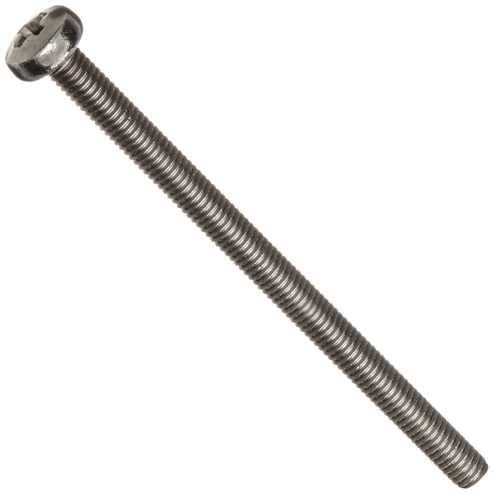 Small Parts 18-8 Stainless Steel Machine Screw, Plain Finish, Pan