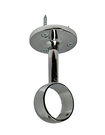 Desunia Die-Cast Mid Hanger for Chrome Round Closet Rod | 2 Pack