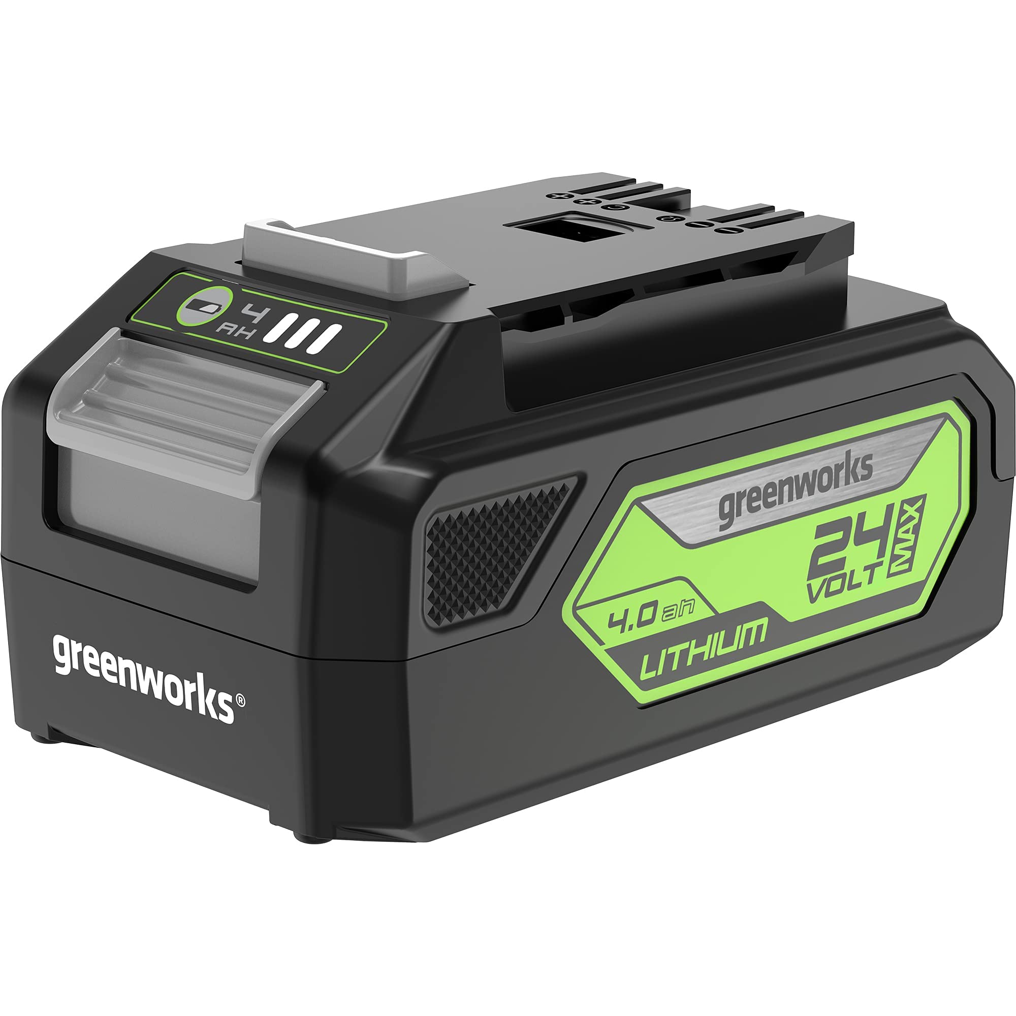 Greenworks 24V 4.0Ah USB交換用バッテリー グリーン/グレー