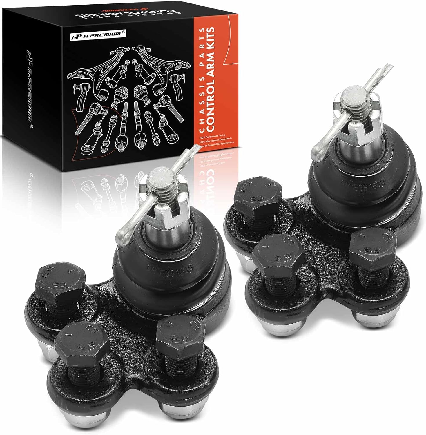 A-Premium 2 x Front Lower Ball Joint Compatible with Buick Reatta 88-91, Riviera 86-96, Cadillac Allante 87-93, DeVille 94-96, Eldorado & Seville 86-96, Oldsmobile Aurora 95-96, Toronado 86-92