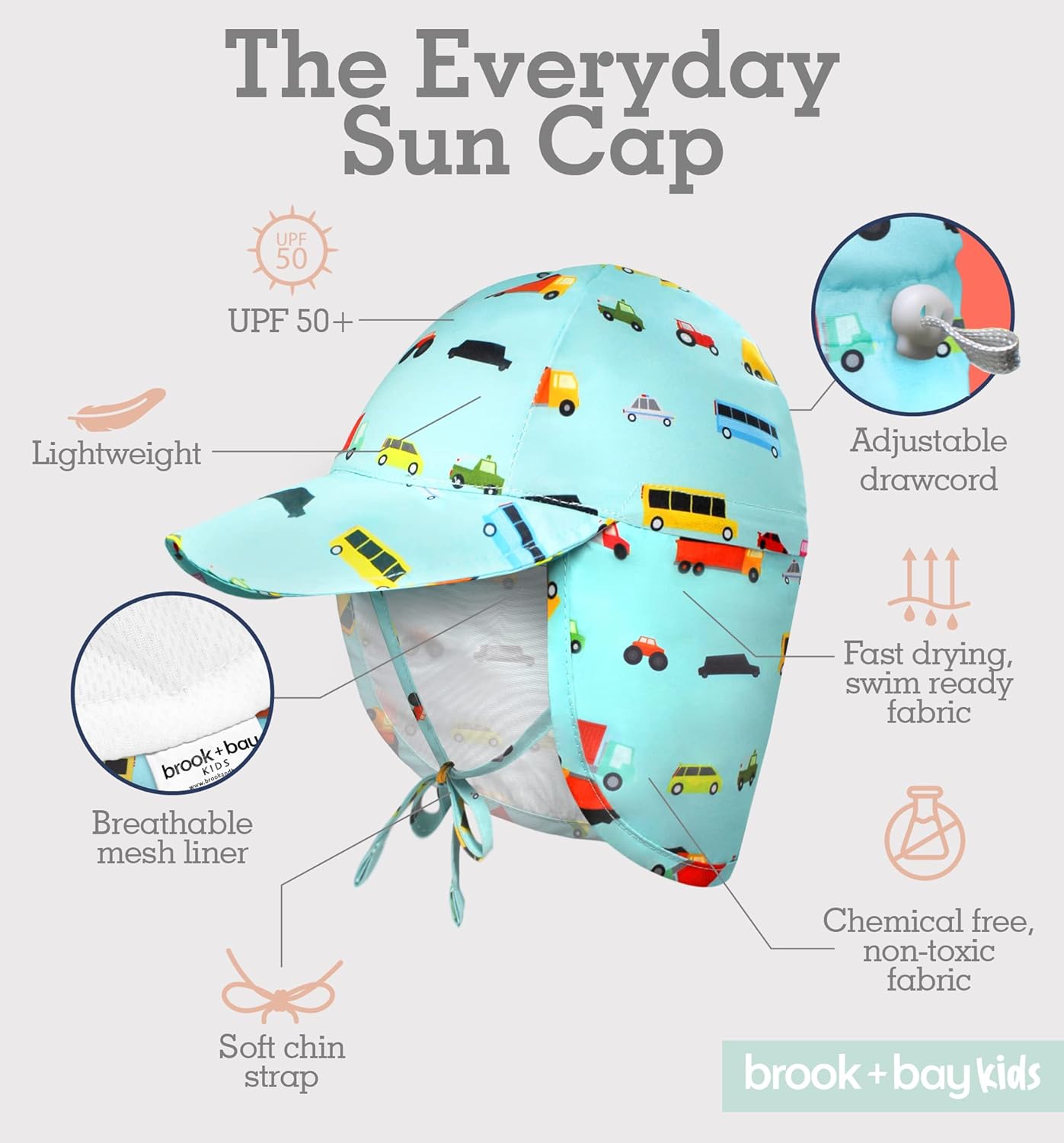 Miniatura 3 de Sombrero de sol para bebé, sombrero de sol para niños, sombrero de sol para bebé, sombrero de playa para bebé, sombrero de verano para bebé