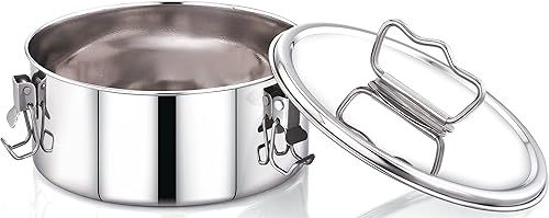 Miniatura 3 de EasyShopForEveryone Molde de flan de acero inoxidable de 63 onzas mango ergonómico para fácil levantamiento compatible con olla instantánea de 6