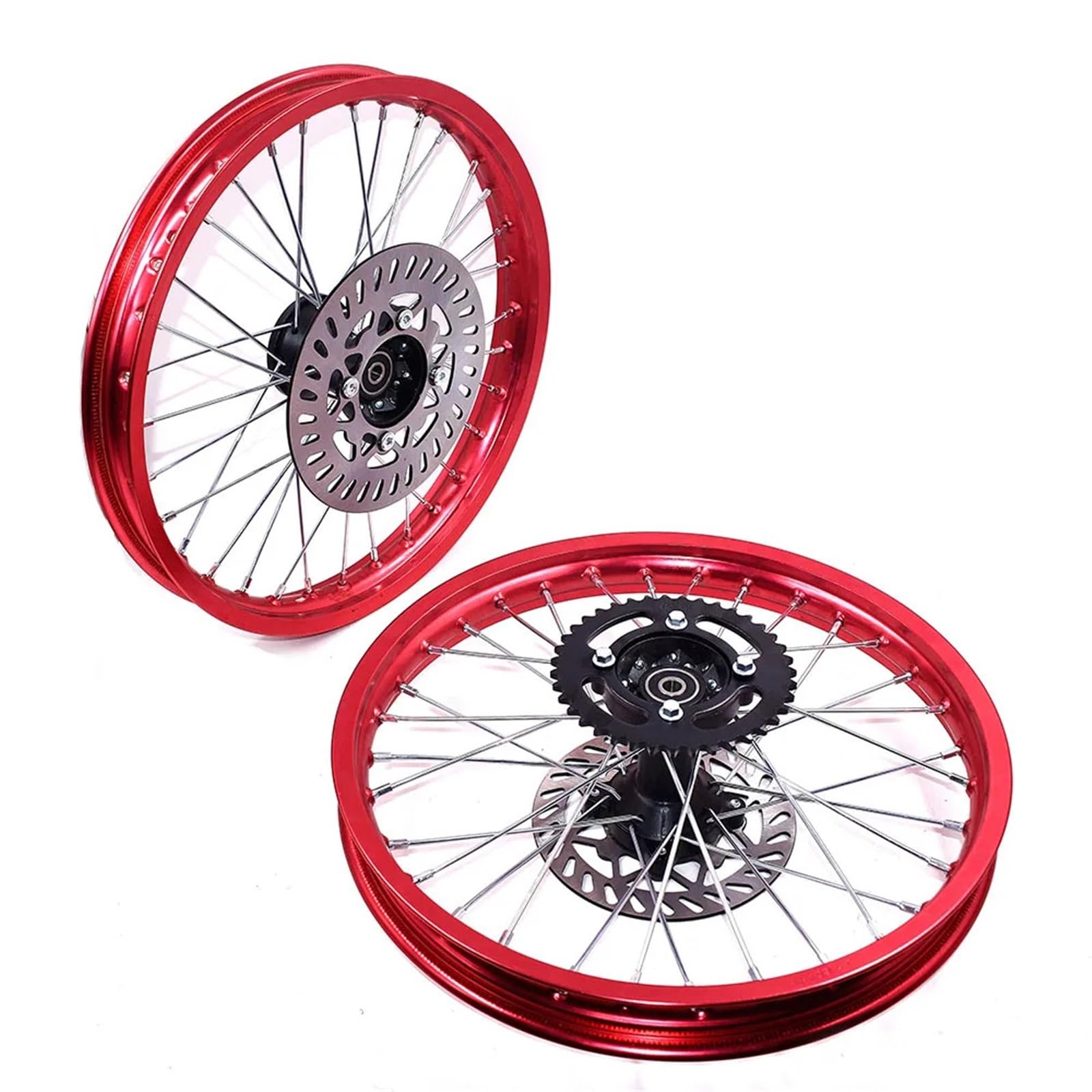 Radnabe Passend für KLX. Passend für CRF vorne und hinten. 1,60–17 Zoll Felgen, Aluminiumlegierungsrad mit Kettenrad-Scheibenbremse(Silver 15mm A)