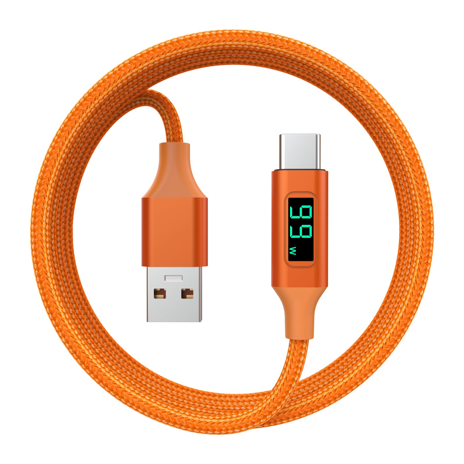 Gneinour Type-C Cable with LED Display Compatible with iPhone 17/16/15/Plus/Pro/Pro Max, MacBook Air/Pro, iPad Pro/Air/Mini, Galaxy S25/S24/S23/S22