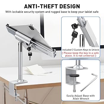 Amazon.co.jp: AboveTEK盗難防止ロックタブレット スタンド