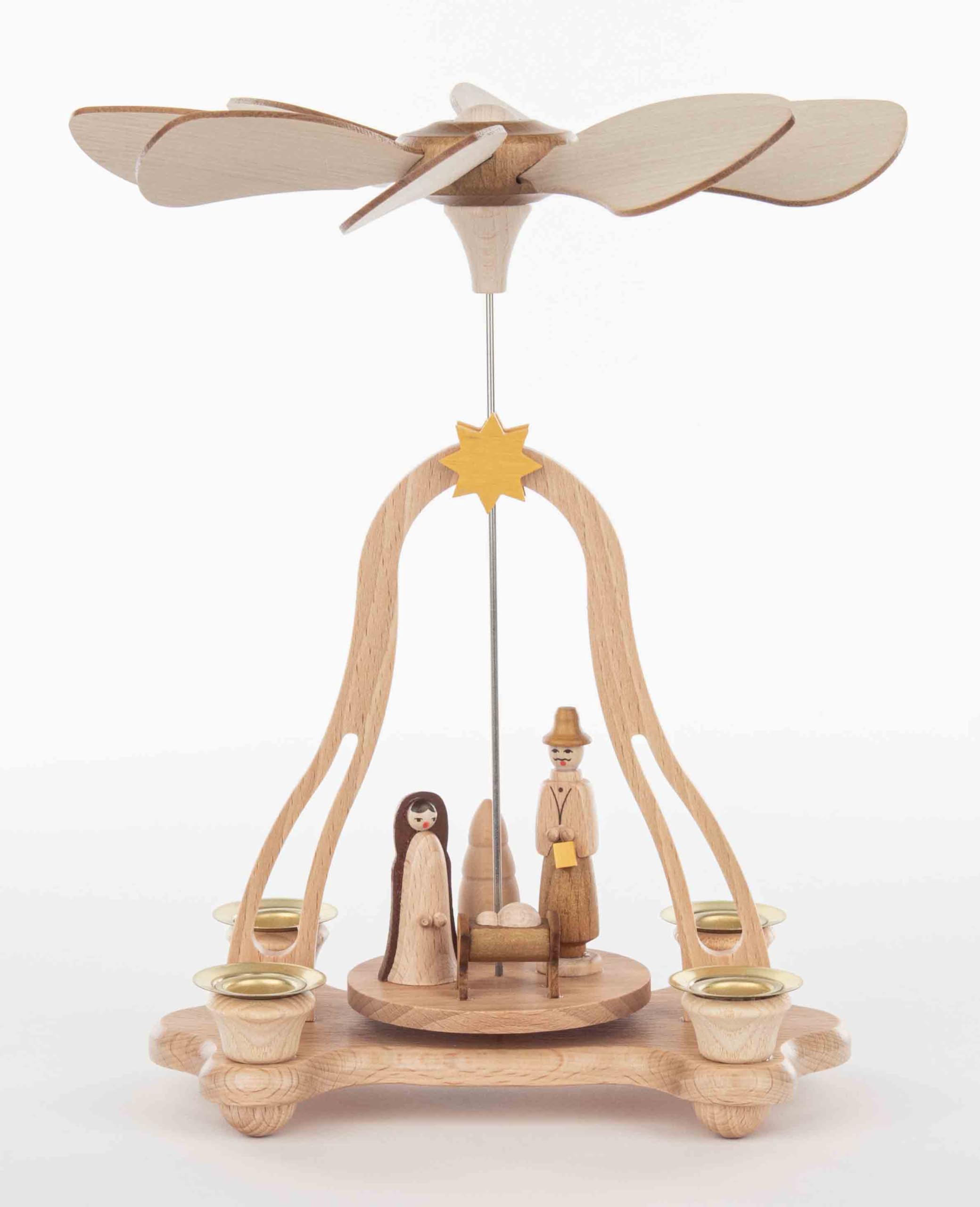 Pyramide de scène de nativité pour illuminer vos repas de fête en famille