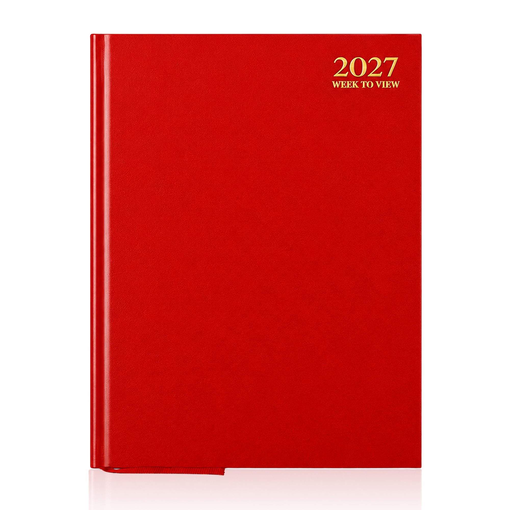 G4GADGET A5 2027 Week To View Red Diary Hardback
