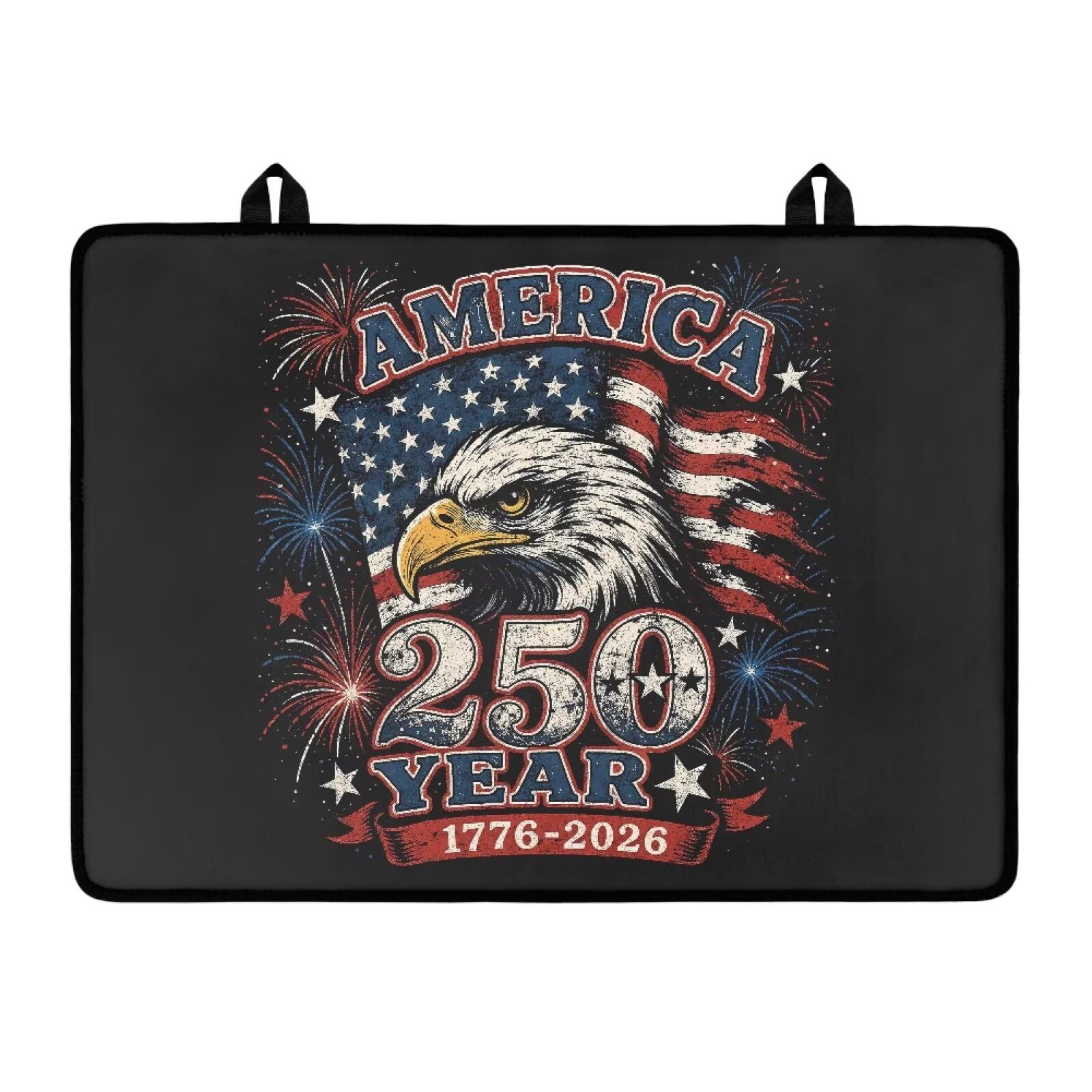 Patriotic Electric Stove Top Cover, 4th of July Stove Cover for Glass Top Electric Stove,Astrology Heat Resistant Flat Top Stove Mat Countertop Protector, American Flag 250 Years