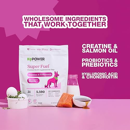 Vista 60 de K9Power Young at Heart - Suplemento para perros mayores para longevidad y vitalidad - Apoya las articulaciones, el cerebro, el corazón
