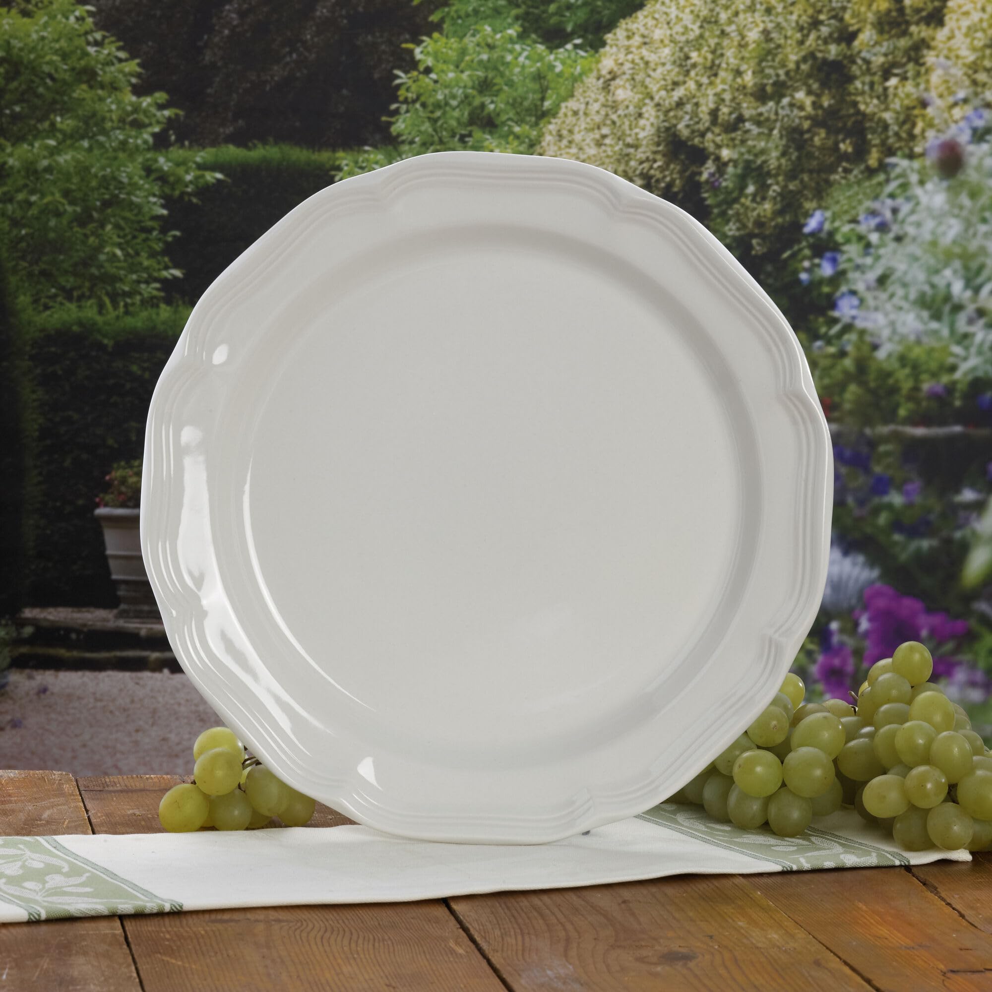 Amazon.com | Mikasa French Countryside Round Platter, 12 Inch