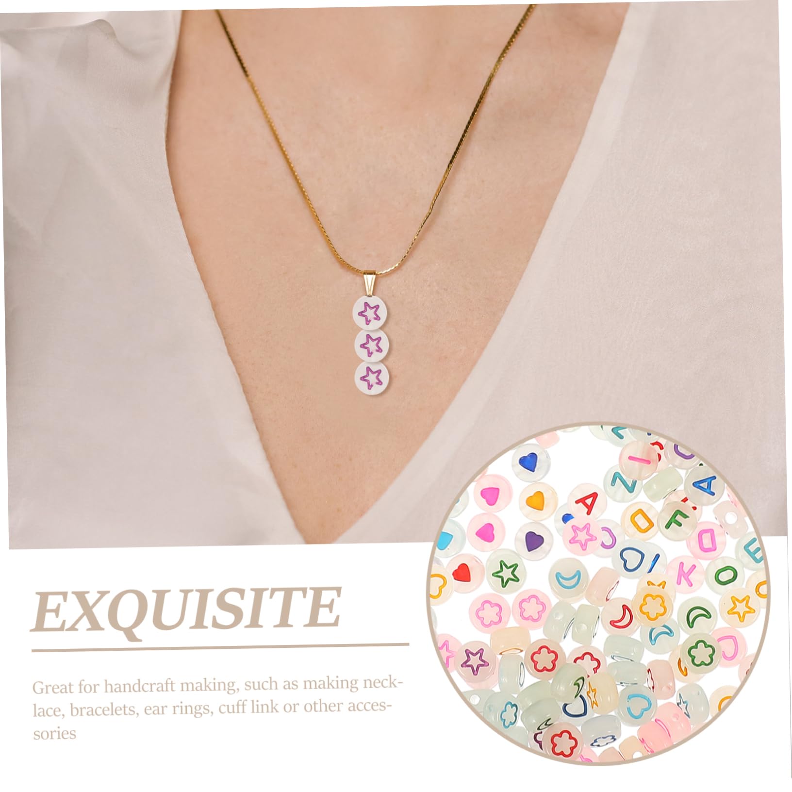 4 Piezas 3 Granos Sueltos Oblatos Luminosos Floreros Decorativos Cuentas De Letras Para Pulseras Cuentas Espaciadoras Hilo Claro Brillar En Oscuridad El Plastico Joya Collar