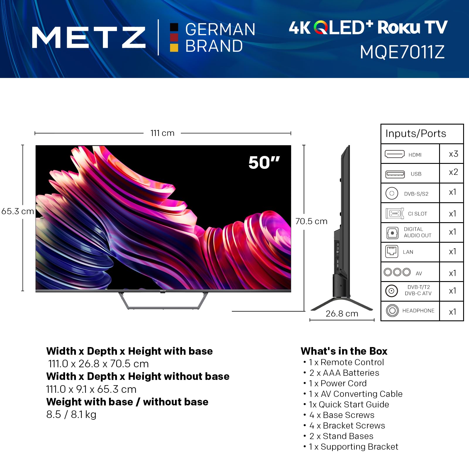 Metz Blue Roku TV 50 Zoll – Bild 2