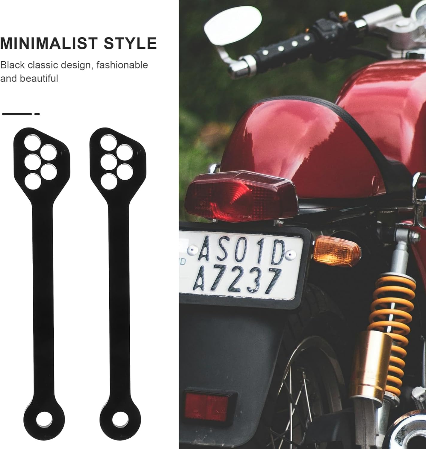 Luxshiny Adjustable Motorcycle Rear Suspension Link Height Sturdy Metal Lowering Links for