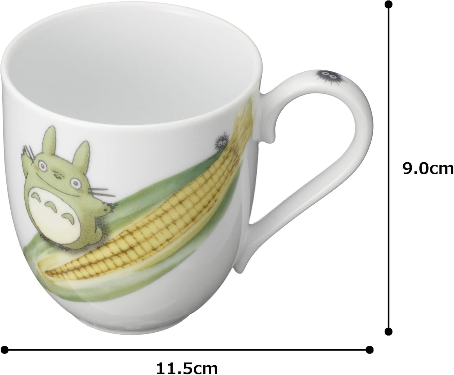 Noritake VT91086/1704-3 My Neighbor Totoro Mug, Microwave Safe, Dishwasher Safe, Corn, Fine Porcelain