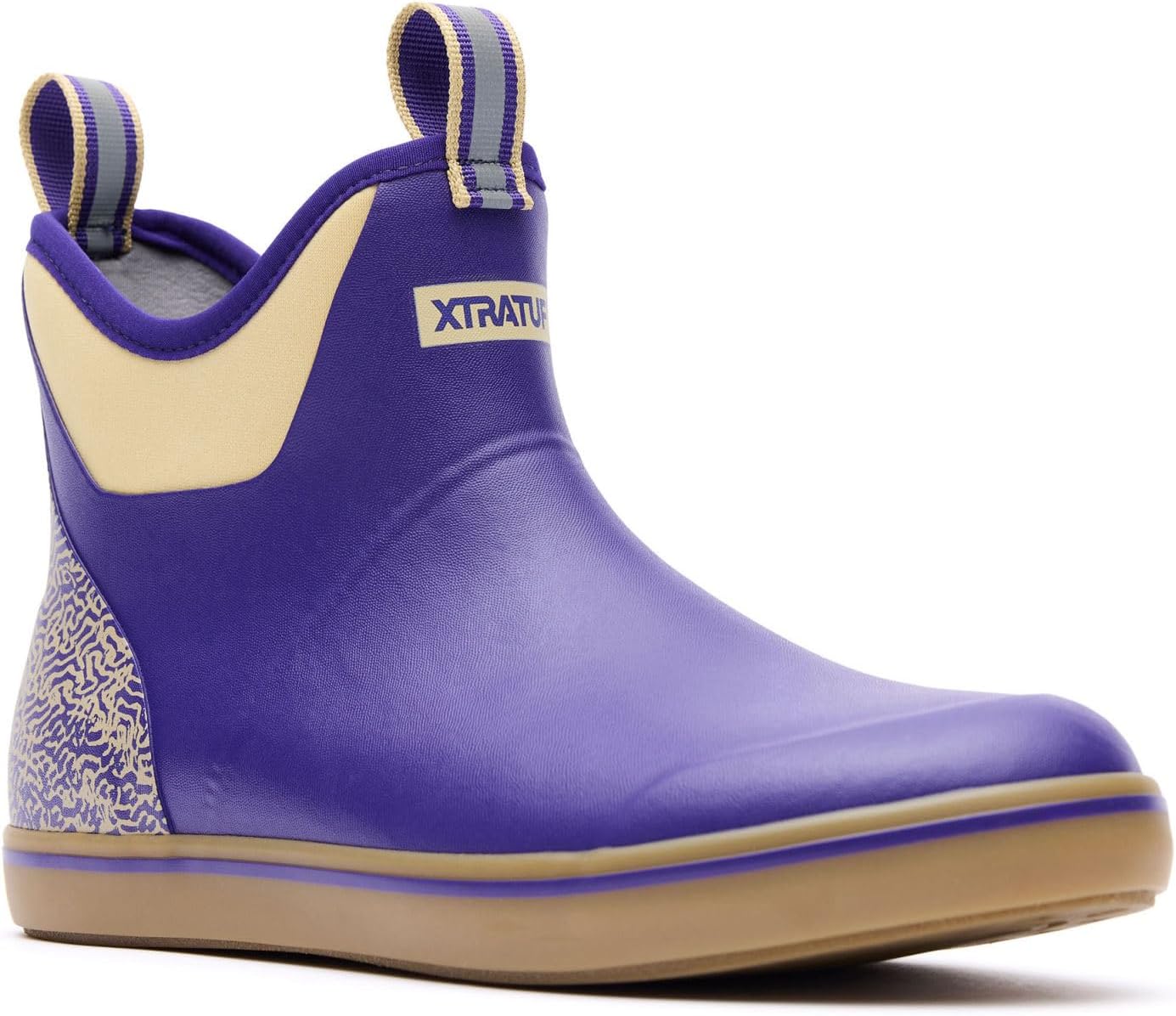 Xtratuf Men's Tailgate Ankle Deck Boot, Purple, Size 12(M)
