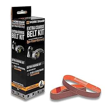 Work Sharp WSSAKO81117 Extra Coarse Grit Belt Kit for Ken