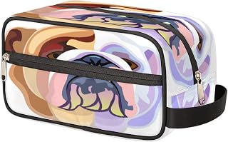 Bolsa de higiene pessoal para mulheres, animais do oceano, estrela-do-mar, bolsa de higiene pessoal de viagem, bolsa de maquiagem grande, bolsa de cosméticos de viagem, kit duplo para homens, bolsa de barbear para acessórios de viagem, Multicor