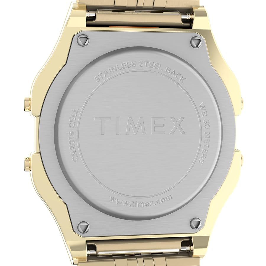 timex タイメックス　T80 グリーン　ゴールド Amazon.com: Timex T80 34mm Watch – Gold-Tone with Stainless