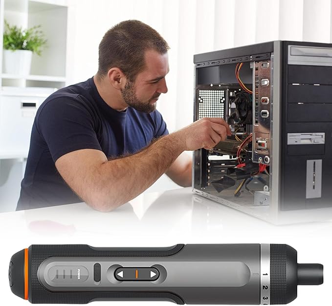Atornillador Inalámbrico 4V con Múltiples Puntas y Luz LED miniatura 5