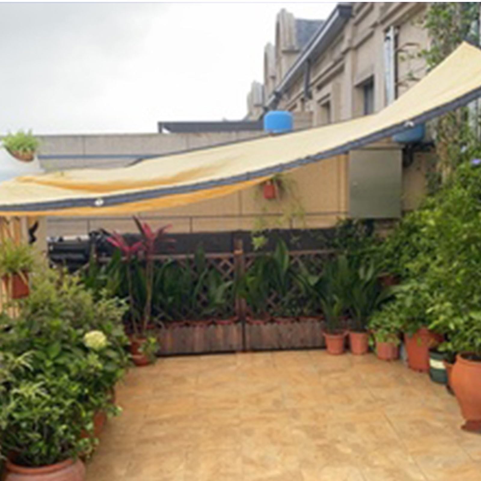 Red de invernadero resistente a los rayos UV, 90 % de tela de sombra para exteriores, jardín, patio, camping, malla resistente de protección solar (5 x 10 m)