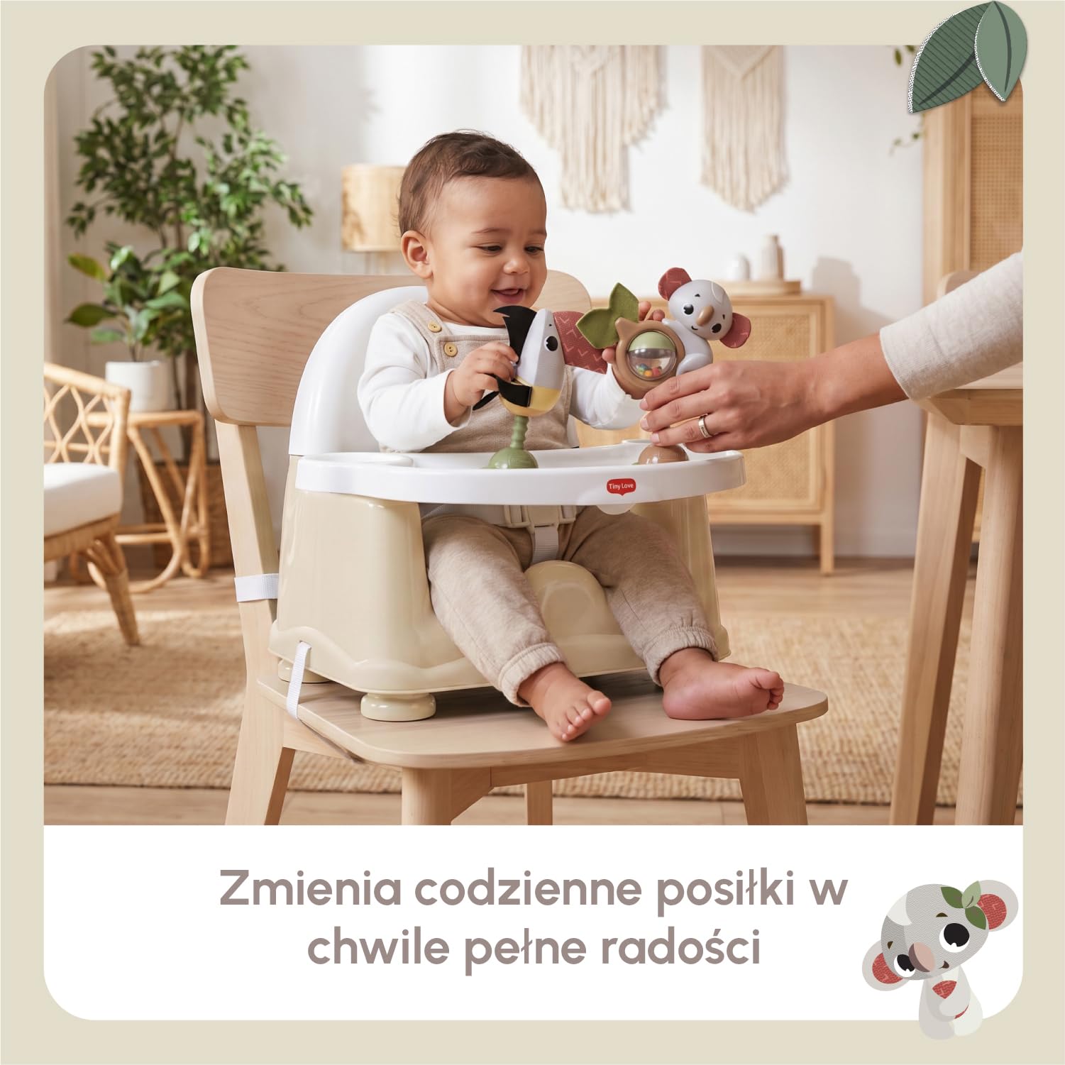Tiny Love Wielofunkcyjne Siedzisko Podwyższające 2w1, Beżowy, Boho Chic