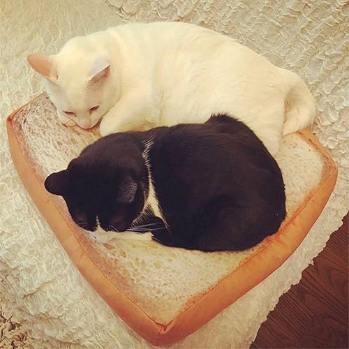 Miniatura 4 de Dofover Cojín suave para gatos, colchón de pan para mascotas, colchoneta para tostadas, para perros y gatos pequeños y medianos, almohada para